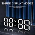 3D LED Digital Clock | White - Image 4